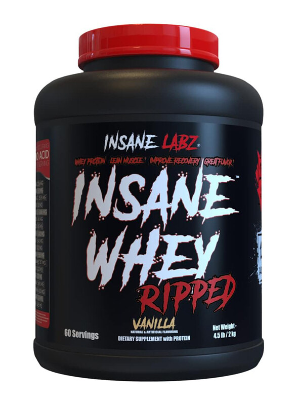 

Insane Labz Insane Whey Ripped, 60 Servings, Vanilla