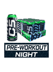 C5 Pre-Workout Night Caffiene Free Energy Drink, 473ml, 12 Piece, Mojito