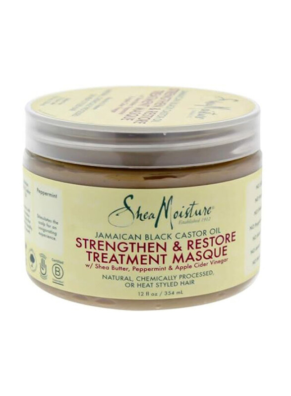 

Shea Moisture Jamaican Black Castor Oil Strengthen Grow & Restore Treatment Masque, 354ml