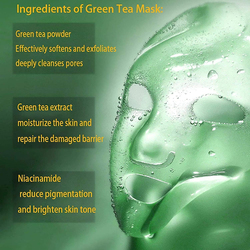 Kkinyas Green Tea Oil Control for Men Women Purifying Clay Mask, 1 Piece