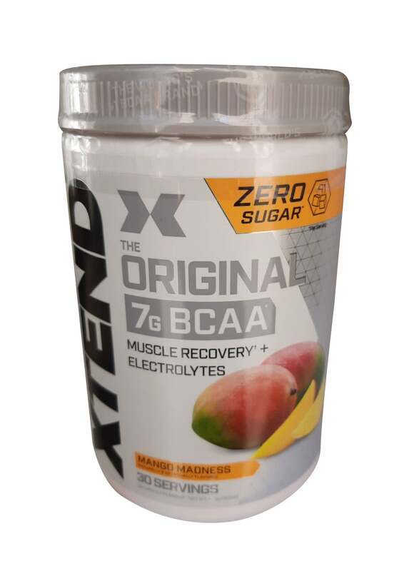 Scivation Xtend No Sugar The Original 7G Bcaa Muscle Recovery + Electrolytes, 30 Servings, Mango Madness