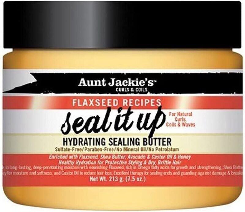 

Aunt Jackie's Flaxseed Seal It Up Sealing Butter for All Hair Types, 7.5oz