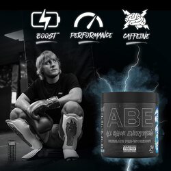 Abe All Black Everything Pre Workout Powder Energy, 315 gm, Sour Apple