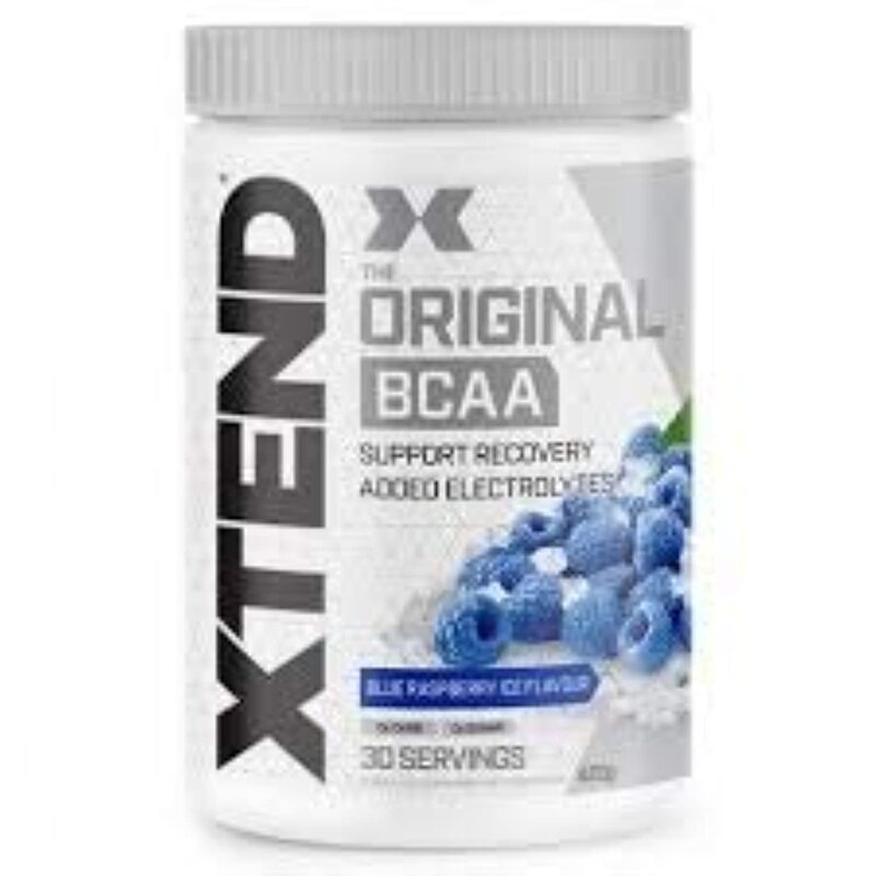 Scivation Xtend Original 7g BCAA Muscle Recovery + Electrolytes Dietary Supplement, 30 Servings, Blue Raspberry Ice