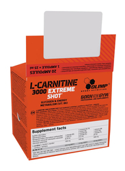 Olimp Labs L-Carnitine 3000 Extreme Shots, 20 Pieces, Cherry