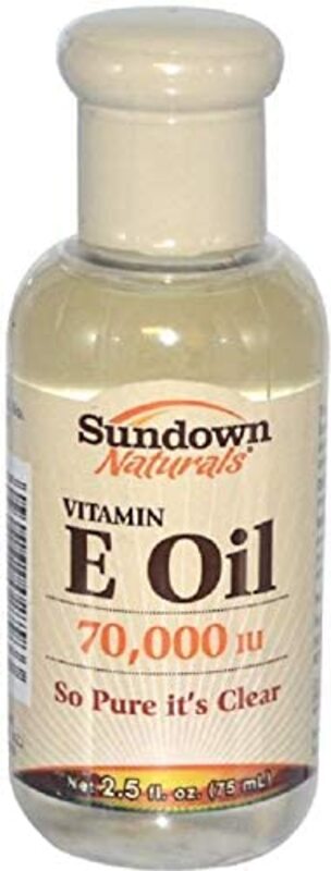 Sundown Naturals Vitamin E Skin Nails Scars Oil, 75ml