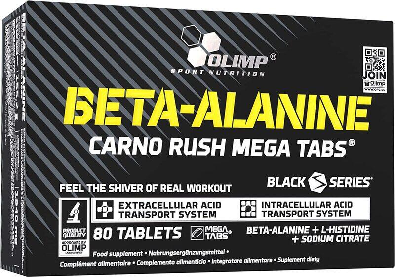 

Olimp Beta Alanine Carno Rush Mega Tablets, 80 Tablets, Regular