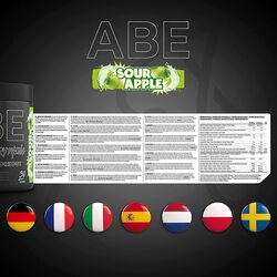 Abe All Black Everything Pre Workout Powder Energy, 315 gm, Sour Apple