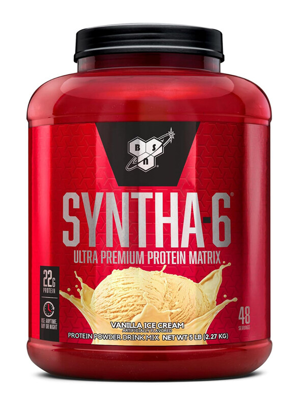 

BSN Syntha-6 Ultra Premium Protein Matrix Whey Protein Powder, 5Lbs, Vanilla Ice Cream