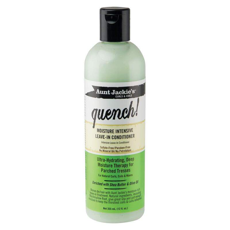 

Aunt Jackie's Quench Moisture Intensive Leave In Conditioner for All Hair Types, 355ml