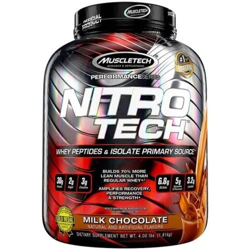 

Muscletech NitroTech Whey Peptides & Islolate Primary Source Protein Powder, 1.81 Kg, Milk Chocolate