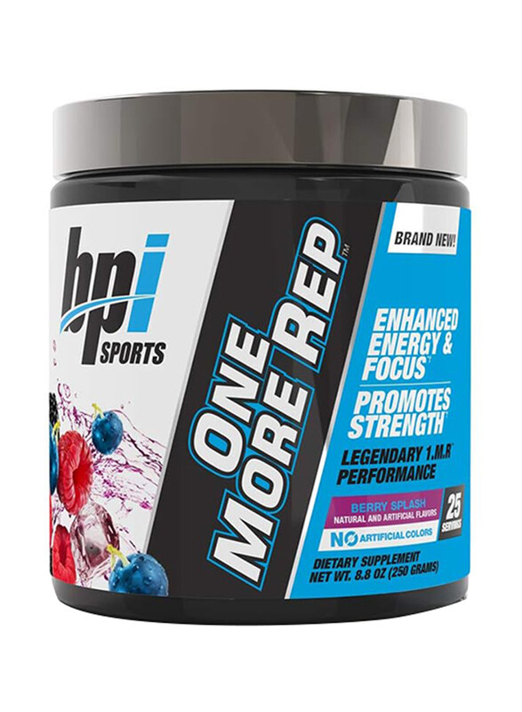 

BPI Sports One More Rep Pre-Workout Powder, 25 Servings, 250gm, Raspberry Tea