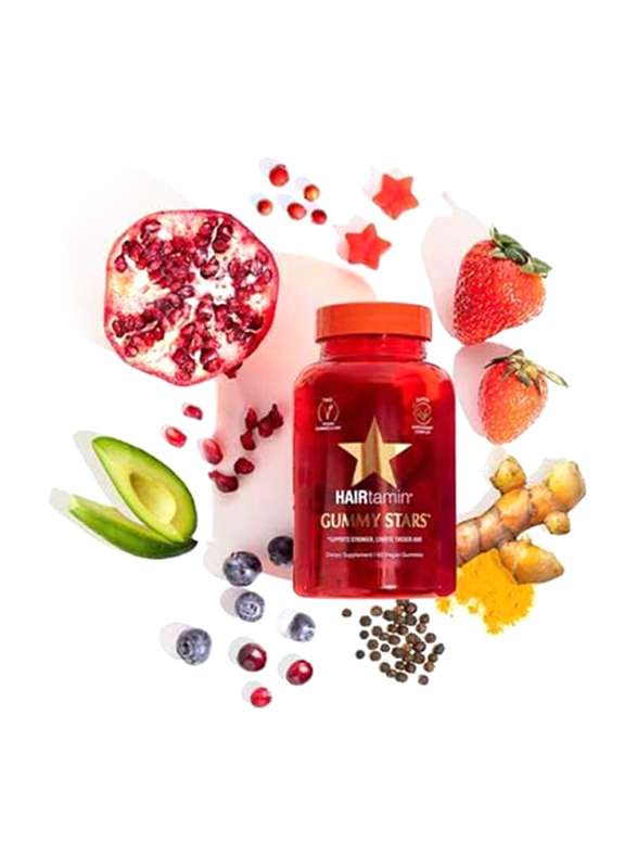 Hairtamin Gummy Stars Hair Vitamin, 60 Gummies