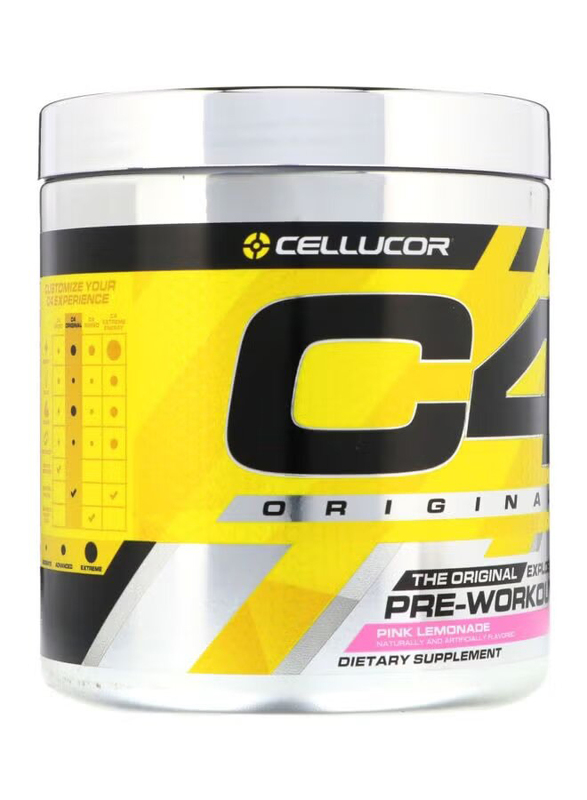 Cellucor C4 Original Explosive Pre-Workout Powder Dietary Supplement, 60 Servings, Pink Lemonade