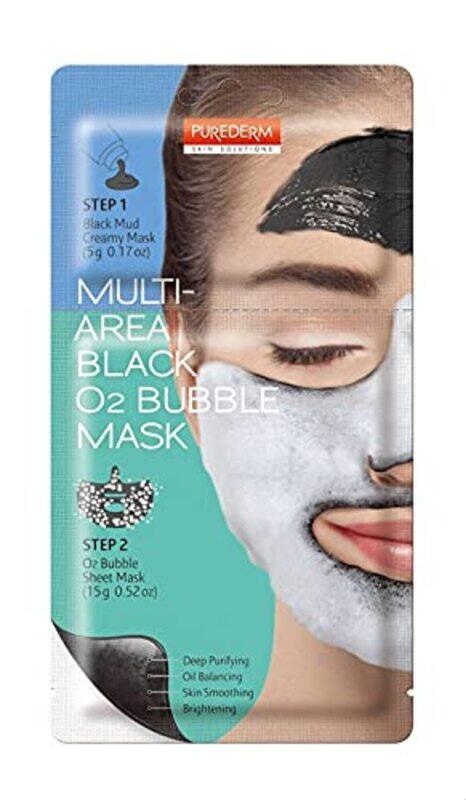 

Purederm O2 Black Multi Zone Bubble Mask, 1 Piece