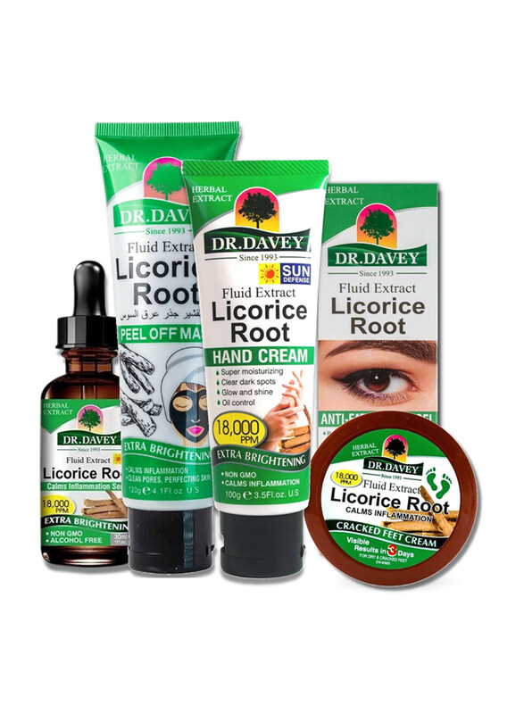 

Dr Davey Licorice Root Skincare Set for Rejuvenated Skin, Set