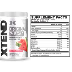 Scivation Xtend Original 7g Bcaa Dietary Supplement, 30 Servings, 390g, Watermelon Explosion