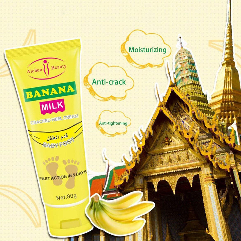 Aichun Beauty Banana Milk Cracked Heel Cream, 80g