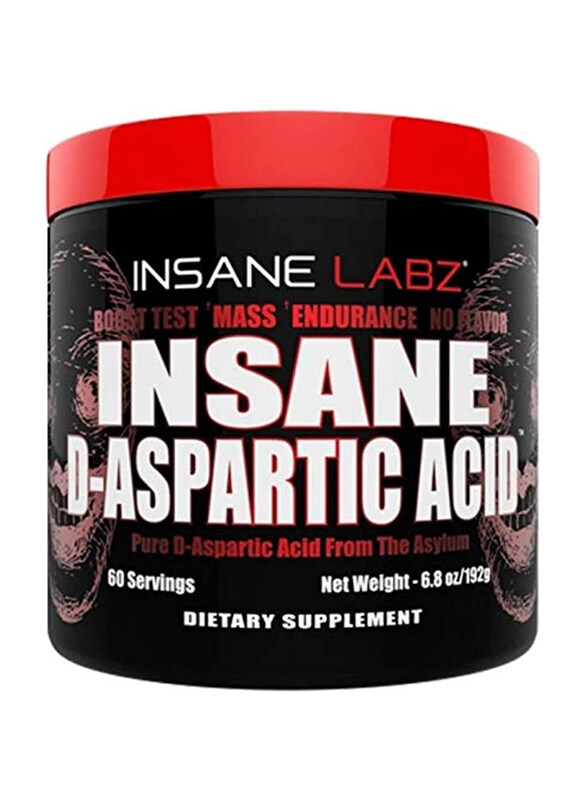 

Insane Labz D-Aspartic Acid, 192gm, Unflavored