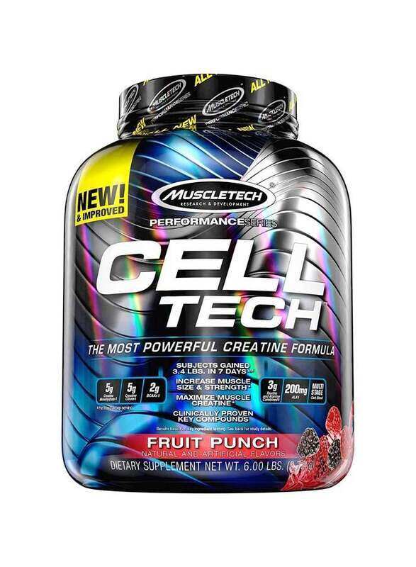 

Muscletech Pre-Workout Cell Tech The Most Powerful Creatine Formula, 56 Servings, Fruit Punch