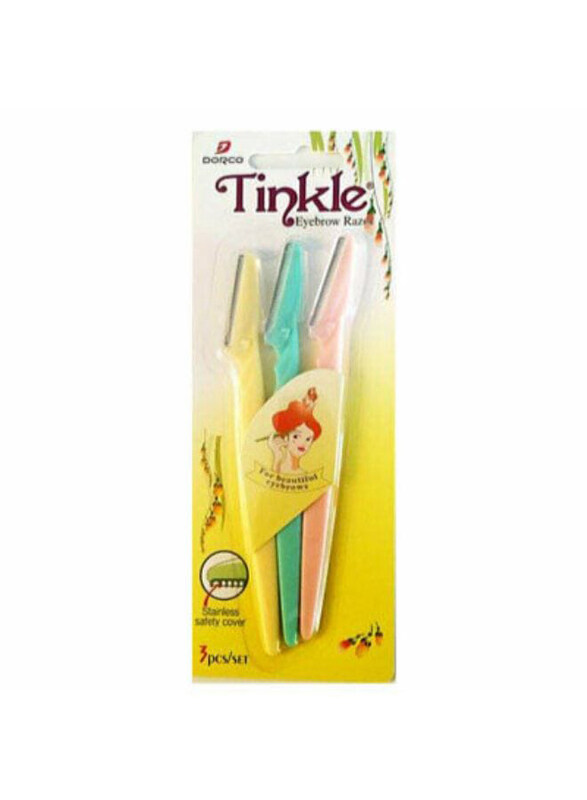 

Dorco Tinkle Eyebrow Trimmer Set, 3 Pieces, Multicolour