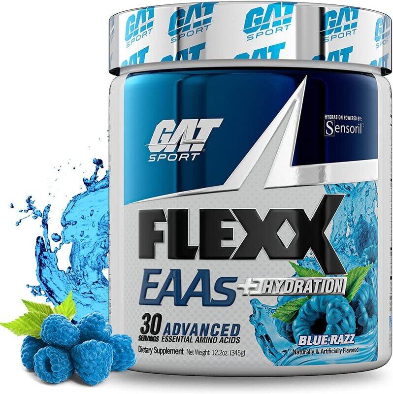 

GAT Sport Flexx EAAs Hydration Supplement, 345g, Blue Razz