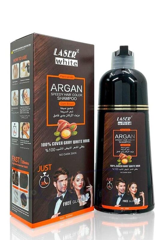 Nitro Canada Argon Speedy Shampoo Hair Colour, 420ml, Dark Brown