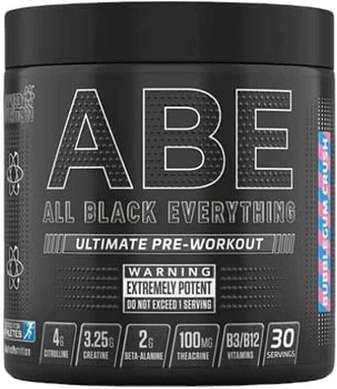 

Puzzle Supps Applied Nutrition ABE All Black Everything Ultimate Pre-Workout, 315 gm, Bubble Gum Crush