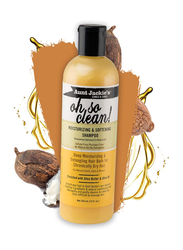 Aunt Jackie's Oh so Clean! Shampoo & Quench Leave-in Conditioner for Curly Hair, 12oz, 2 Piece