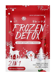 Frozen Collagen Gluta Detox Dietary Skin Whitening Supplements, 60 Capsules