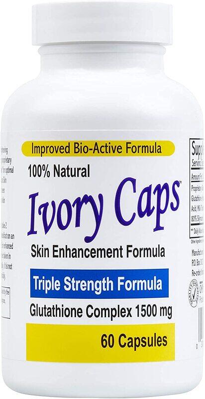

Ivory Glutathione Whitening Capsules, 60 Capsules