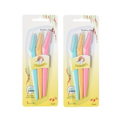 Tinkle Eyebrow Razor Set, 6 Pieces