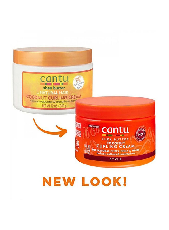 Cantu Shea Butter Coconut Curling Cream for All Hair Types, 340gm