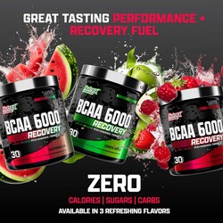 Nutrex Research BCAA Powder 6000 Amino Acid, 231gm, Fruit Punch