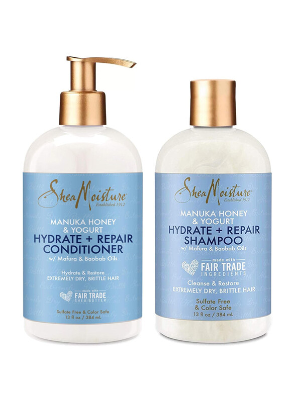 

Shea Moisture Manuka Honey & Yogurt Hydrate + Repair Conditioner & Shampoo, Set