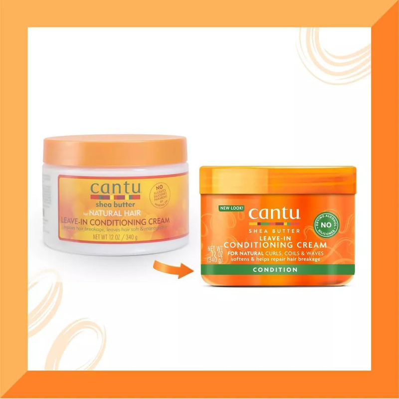 Cantu Shea Butter Leave-In Conditioning Cream for Natural Hair, 340g