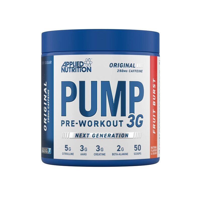 

Applied Nutrition Pump 3G Pre Workout, 375gm, Fruit Burst