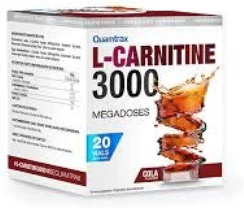 

Quamtrax L-Carnitine 3000 Megadoses Shot, 20 Servings, Cola