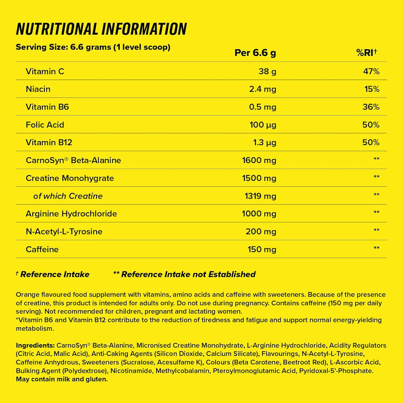 Cellucor C4 Original Beta Alanine Sports Nutrition Bulk Best Pre-Workout Energy Drink Food Supplements Creatine Monohydrate, 60 Servings, Orange Burst