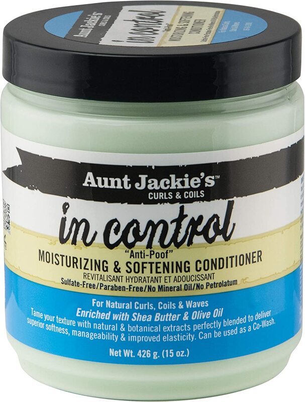 Aunt Jackie's In Control Anti-Poof Moisturizing & Softening Conditioner for Curly Hair, 426 gm