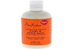 Shea Moisture Coconut & Hibiscus Curl Style Milk, White, 8 Oz