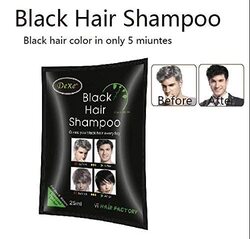 Dexe Shampoo Hair Colour, 10 x 25ml, Black