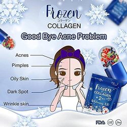 Frozen Collagen 2-in-1 Whitening X10 Glutathione, 3000mg, 60 Capsules