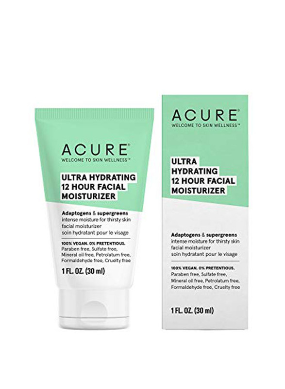 Acure Ultra Hydrating 12Hr Moisturizer, 30ml