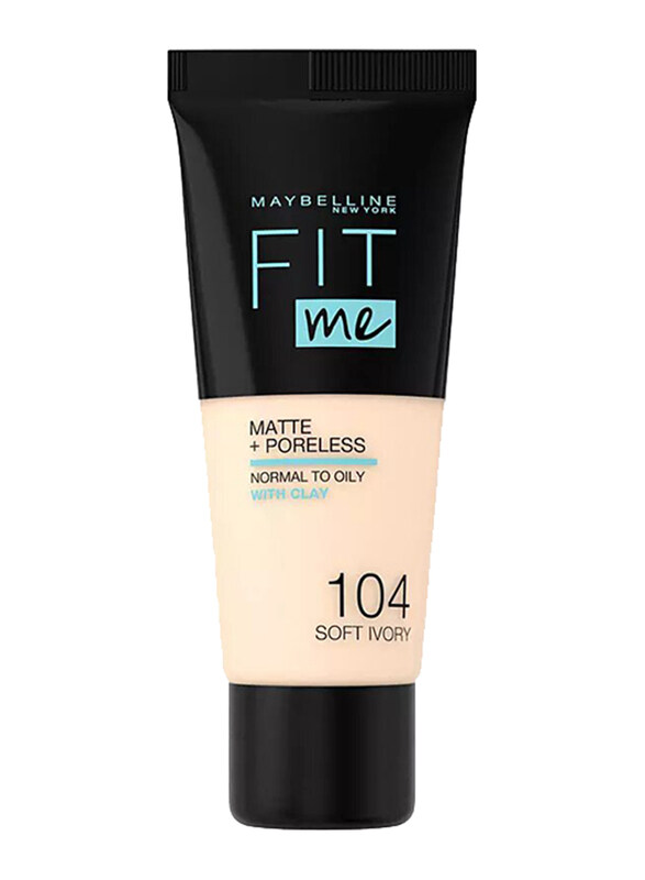 

Maybelline Fit Me Matte + Poreless Foundation, 30ml, 104 Soft Ivory