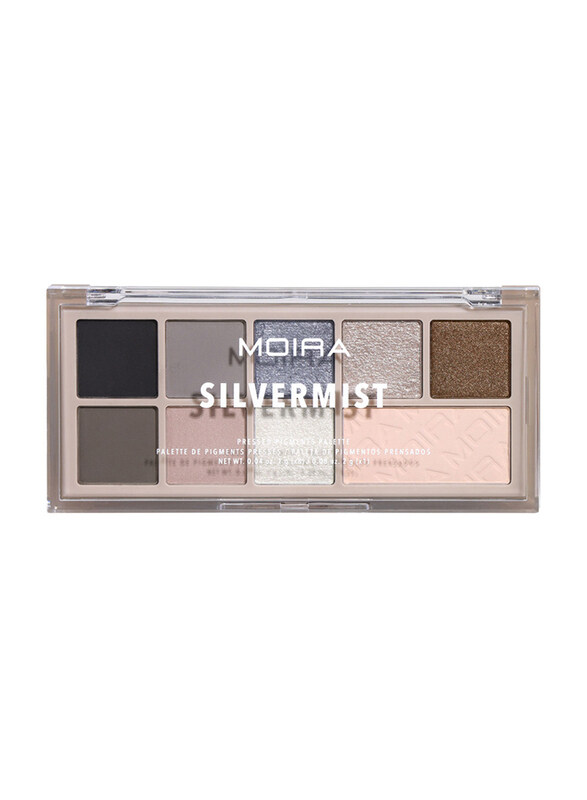 

Moira Silvermist Pressed Pigment Eyeshadow Palette, 10g, 07, Multicolour