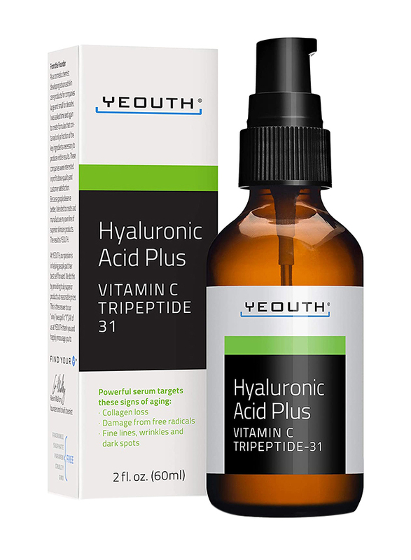 Yeouth Hyaloronic Acid Plus Vitamin C Tripetide 31 Serum, 60ml