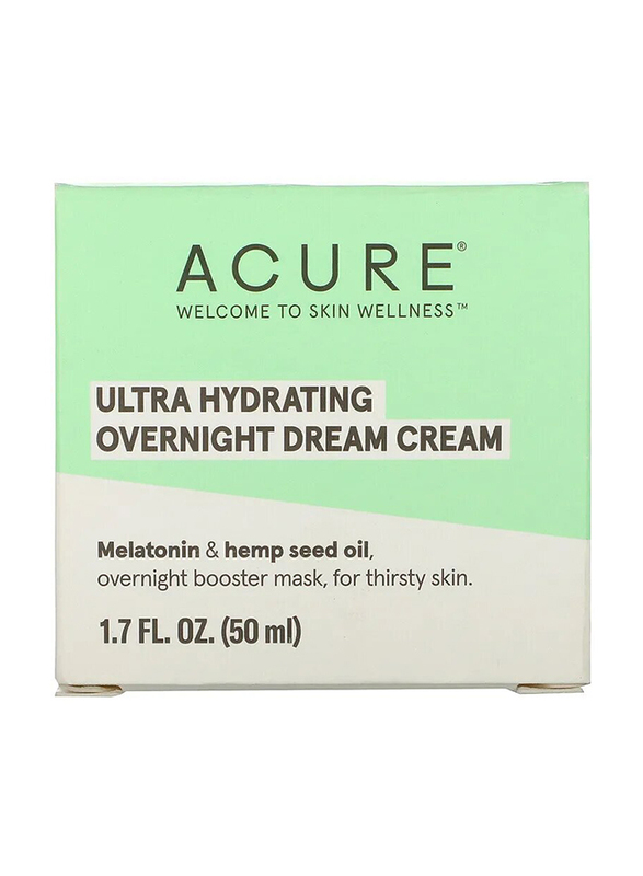 Acure Ultra Hydrating Overnight Dream Cream, 50ml