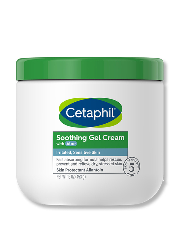 Cetaphil Soothing Gel Cream with Aloe Instantly Soothes & Hydrates Sensitive Skin, 16oz