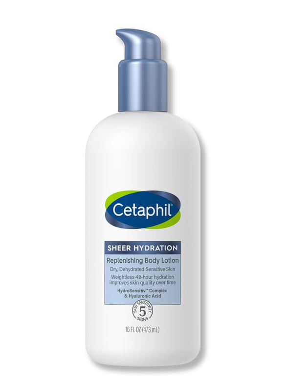 Cetaphil Sheer Hydration Fragrance Free Replenishing Body Lotion for Dry Skin, 473ml